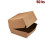 Box na hamburger hnědý nepromastitelný 13,5 x 13,5 x 10 cm [50 ks]