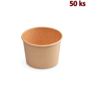 Papírové misky kulaté hnědé 500 ml (Ø 115 mm) [50 ks]