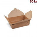 Food box Kraft 151 x 120 x 50 mm 1000 ml (PAP/PE) [50 ks]