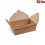 Food box Kraft 151 x 120 x 50 mm 1000 ml (PAP/PE) [50 ks]