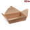 Food box Kraft 195 x 140 x 65 mm 1500 ml (PAP/PE) [50 ks]