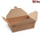 Food box (PAP/PE) nepromastitelný kraft `L` 195 x 138 x 65 mm 2000ml [50 ks]