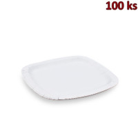 Papírové talíře čtvercové bílé 24 x 24 cm (FSC Mix) [100 ks]