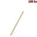 Slámky papírové kraft JUMBO Ø 8mm x 20cm [100 ks]