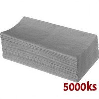 Papírové ručníky skládané ZZ,25 x 23 cm, natural [5000 ks]
