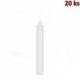 Svíčka rovná bílá 170 mm [20 ks]