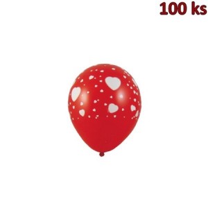 Nafukovací balónky Bílá srdíčka L [100 ks]