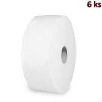 Toaletní papír tissue JUMBO 2-vrstvý Ø 27 cm bílý [6 ks]