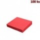 Papírové ubrousky červené 1-vrstvé, 33 x 33 cm [100 ks]
