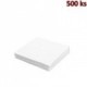 Papírové ubrousky bílé 1-vrstvé, 30 x 30 cm [500 ks]