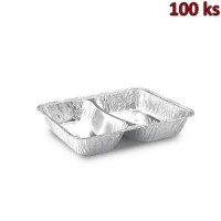 Menu mísa 2-dílná ALU (1020ml) 22,7 x 17,7 x 3,9cm [100 ks]