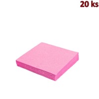 Papírové ubrousky růžové 33 x 33 cm 3-vrst.[20 ks]